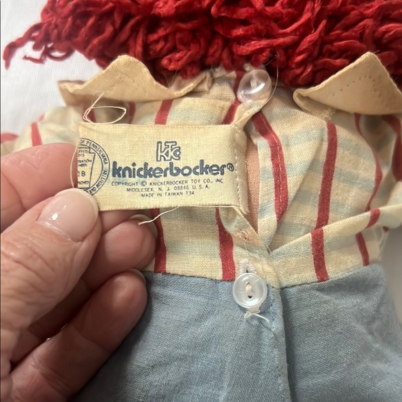 Vintage 1970’s Knickerbocker Raggedy Ann and Andy Dolls with I Love You Heart - Picture 13 of 15